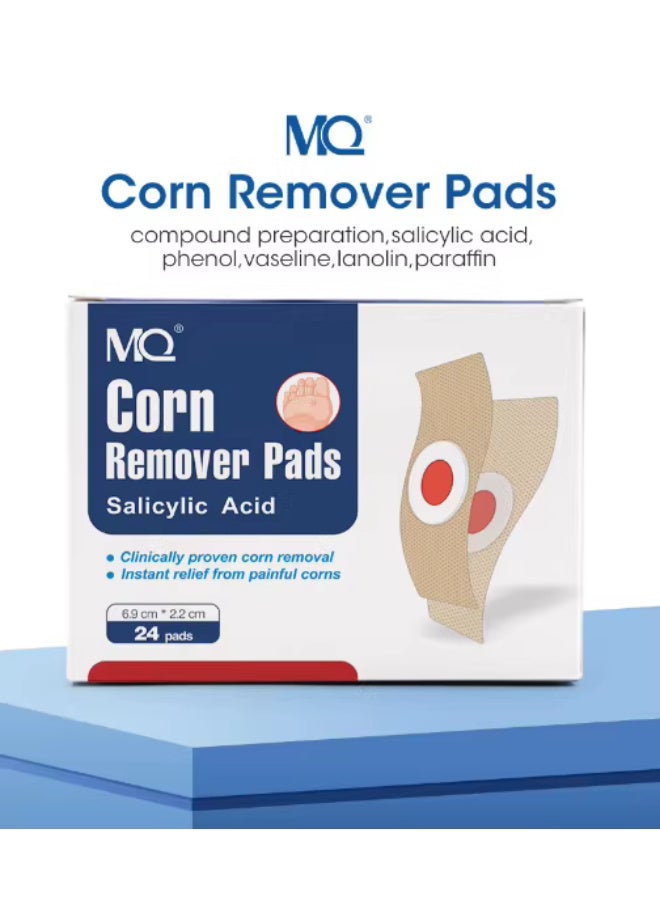 MQ 24PCS Foot Remover Pads Salicylic Acid Clinically proven corn removal Instant relief from painful corns  Foot Care Expert, Calluses Plantar Treatment, Relief Pain From Calluses, Corns, Blisters, Heel Frictions - Image 5
